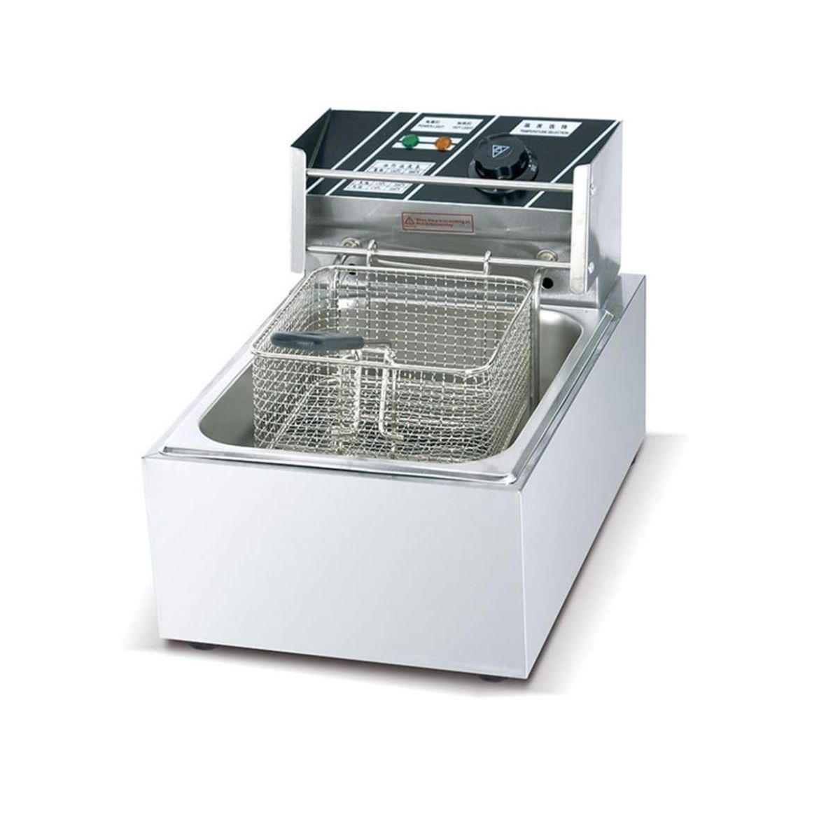 Friteuză electrică din inox, 6 L, termostat și protecție la supraîncălzire - imagine 3